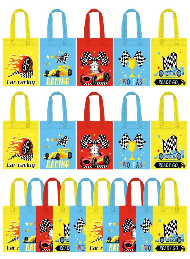 BANBALLON أكياس هدايا حفلات سيارات السباق من بانبالون، 20 قطعة - أكياس هدايا غير منسوجة لأعياد ميلاد الأطفال، وحفلات السيارات، وحفلات استقبال المولود - لوازم هدايا المتسابقين (النمط 1) - Image 1